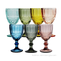 custom colored red wine glasses